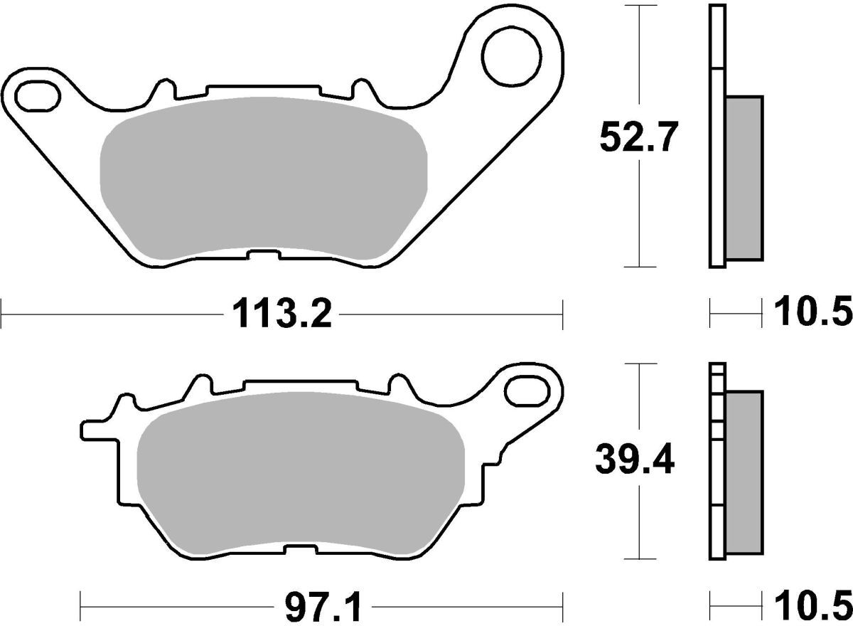 Jeu de plaquettes de frein BREMBO 07YA53CC