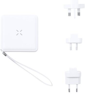 Adaptateur Universel Multifonction Personnalisé de Voyage Joks - Chargez Partout Pas Cher blanc