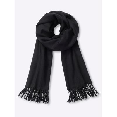 Modeschal HEINE, Damen, schwarz, Viskose, Modetücher