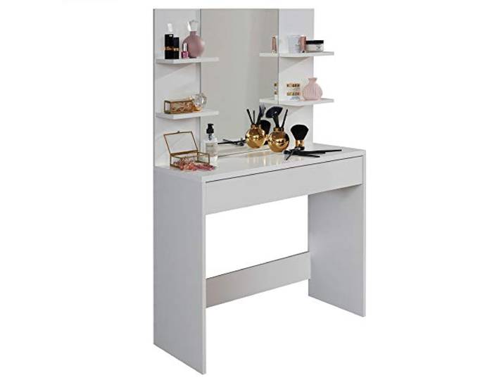 trendteam smart living Kommode BasixSchminktisch Weiß · B 85 x H 141 cm