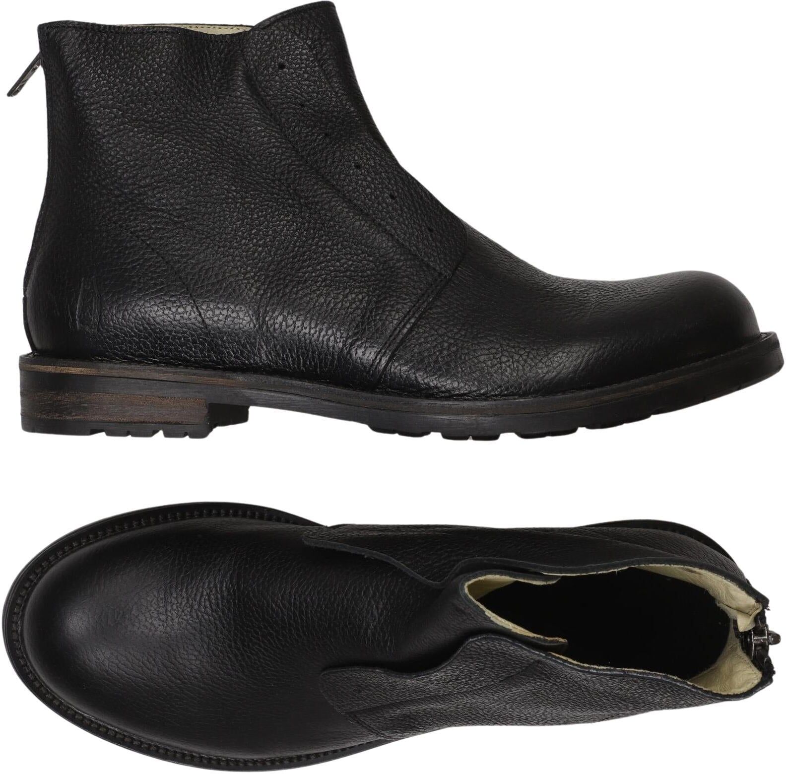 Shoe The Bear Herren Stiefel, Schwarz, Gr. EU 44, Leder - Second Hand