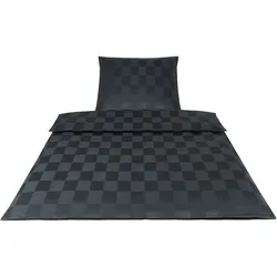 Elegante Mako-Satin Bettwäsche »Courage« Anthrazit 2244-09 Kissen / 80x80 cm