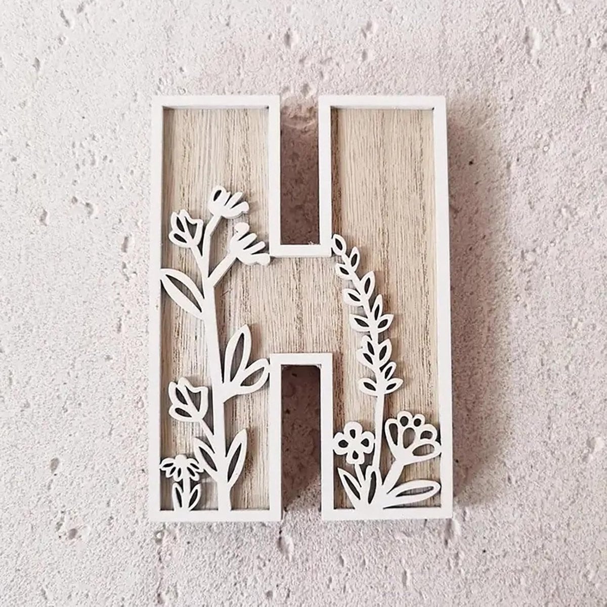 Houten Decoratieletter om zelf te schilderen - Natuurlijk hout - Eenheidsmaat