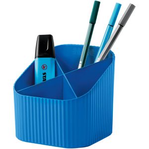 Han Stiftehalter 17238-914, Re-X-LOOP, Recycling-Kunststoff, 4 Fächer, blau