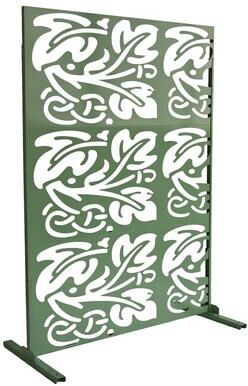 Oakland Living Outdoor Metal Patio Privacy Screen Room Divider - 6' x 4'