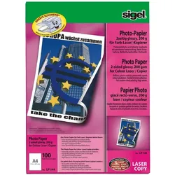 Sigel Photopapier (A4), Fotopapier, Weiss