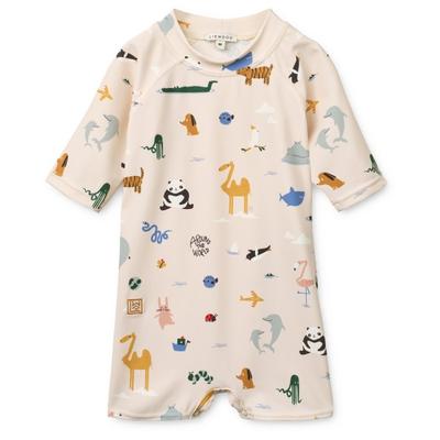 LIEWOOD - Kid's Thor Baby Swim Jumpsuit - Lycra Gr 56 weiß