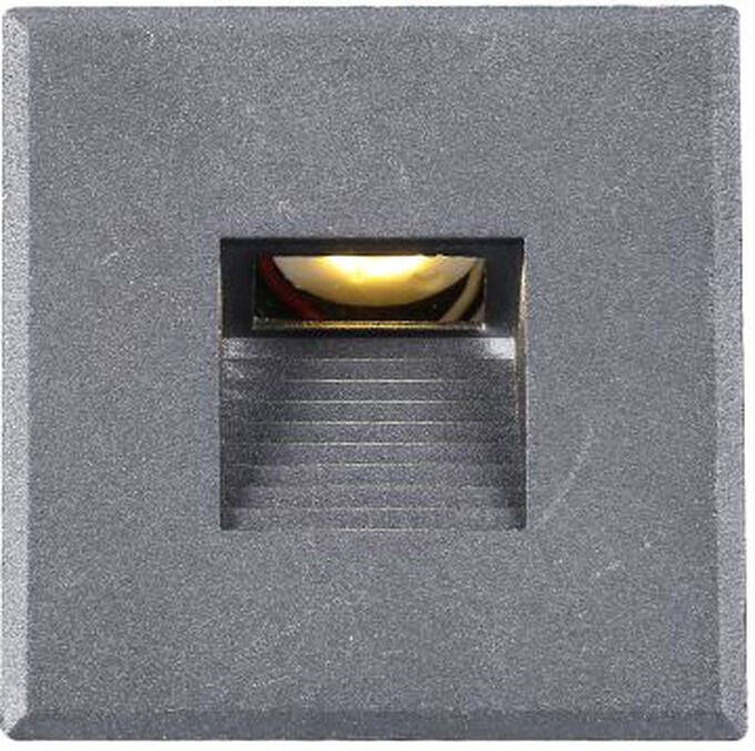 Isoled Cover Aluminium Eckig 3 Silbergrau Für Wandeinbauleuchte Sys-Wall68