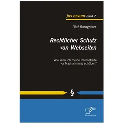 Rechtlicher Schutz von Webseiten, Fachbücher von Olaf Borngräber