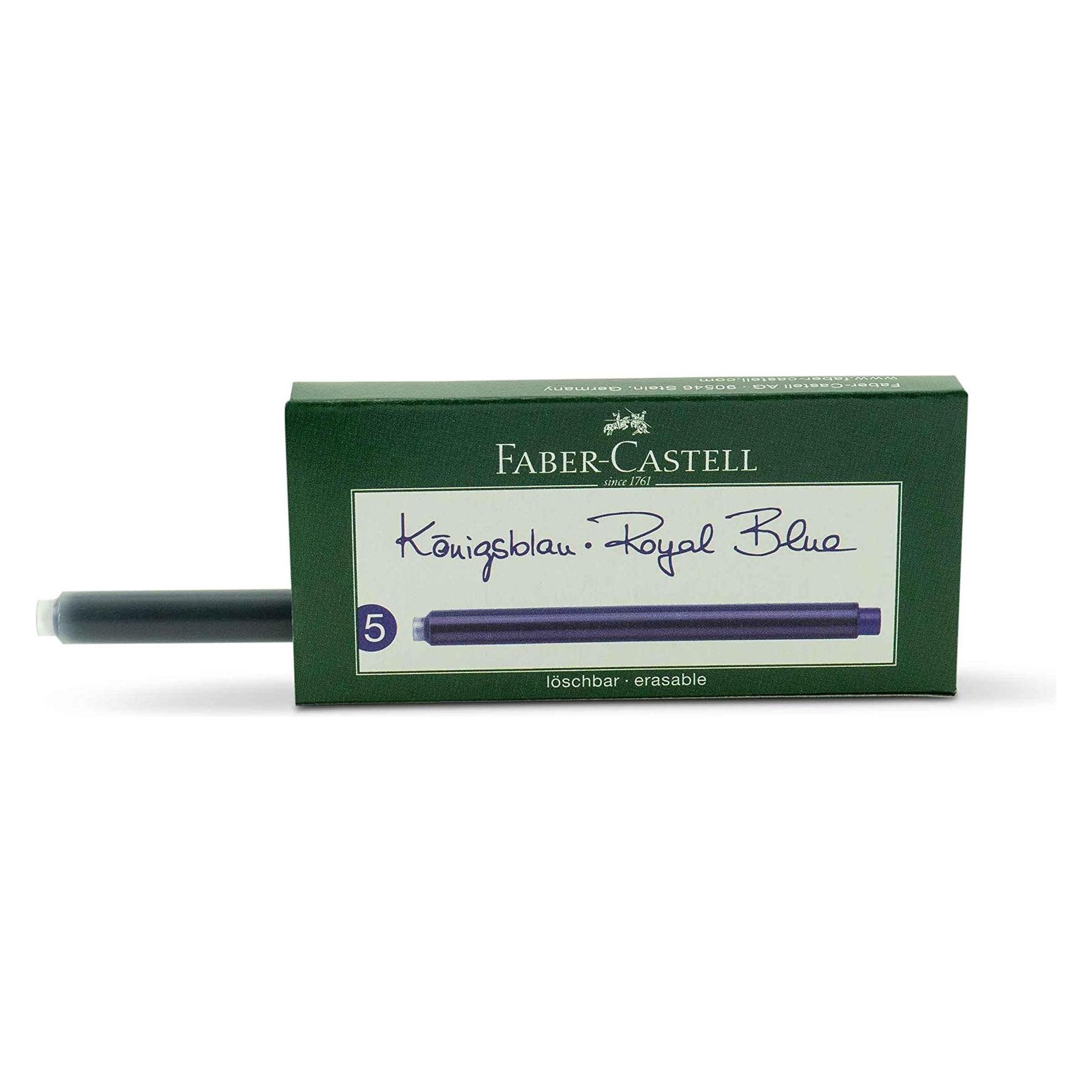 Faber-Castell Tintenpatronen (Blau, 5 Stk.) (185524)