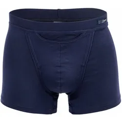 HOM Herren Boxershorts - Comfort Boxer Brief HO1, Tencel soft, Unterwäsche, einfarbig Dunkelblau / XXL
