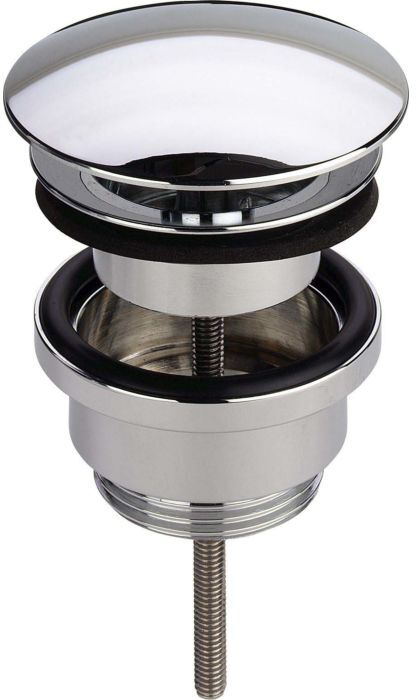 Viega Universalventil 492670 Visign V1, G 1 1/4 x 63 mm, Messing verchromt, nicht verschließbar