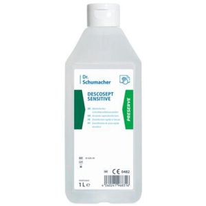 Dr.Schumacher Desinfektionsmittel DescoseptSensitv, alkoholisch, Flächendesinfektion, Flasche 1 Liter