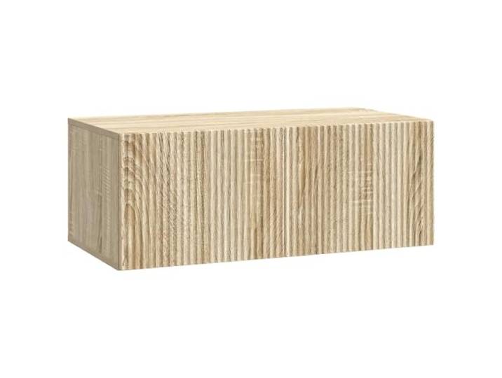 hliofuir TV Board Wandmontiert Sonoma-Eiche 78,5x41x30 cm Lowboard Platzsparendes Hängeboard für Wohnzimmer und Schlafzimmer mit 2 Schwenktüren und 60 kg Belastbarkeit.