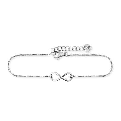 Armband CAÏ "925/- Sterling Silber rhodiniert Infinity", silber (weiß), Armbänder, Damen, 16+3cm, Silber 925 (Sterlingsilber), glänzend, Armband