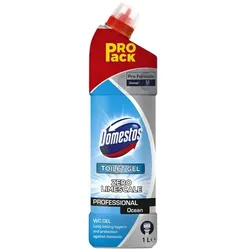 DOMESTOS Professional WC Reiniger Ocean 1 L Kalklöser für stark verkalkte Flächen im Sanitärbereich
