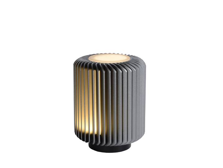 Lampe de table aluminium gris 10.6 cm