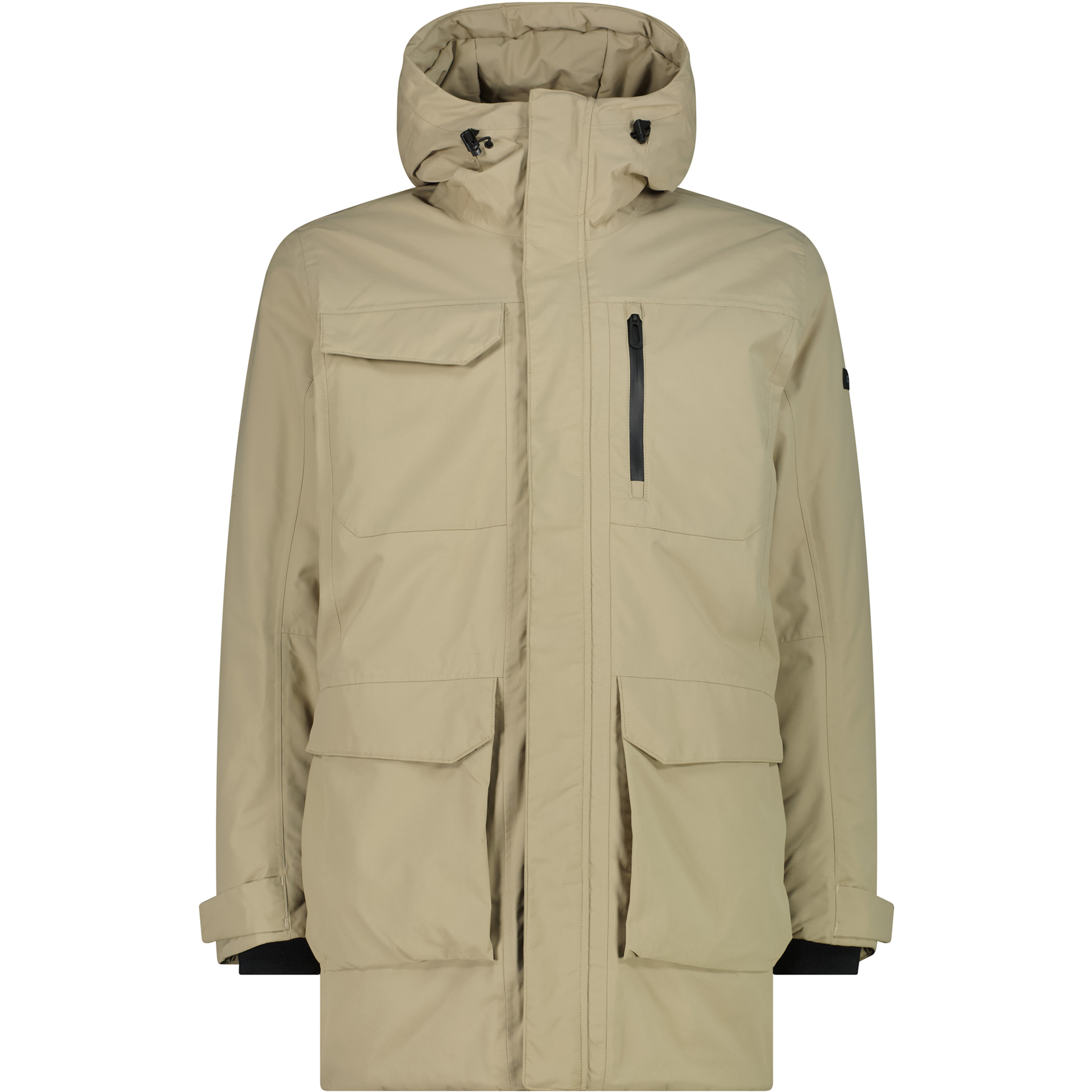 CMP Zip Parka Herren Winterjacke beige Größe XXL Lifestyle Wasserdicht