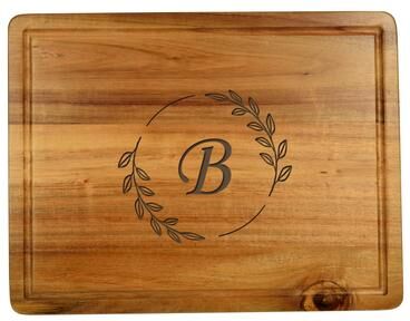Picnic at Ascot Personalized Acacia Charcuterie Cheese Cutting Board