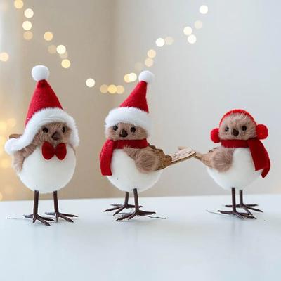 Uplift Treasures Christmas Artificial Cardinal Bird Ornaments a