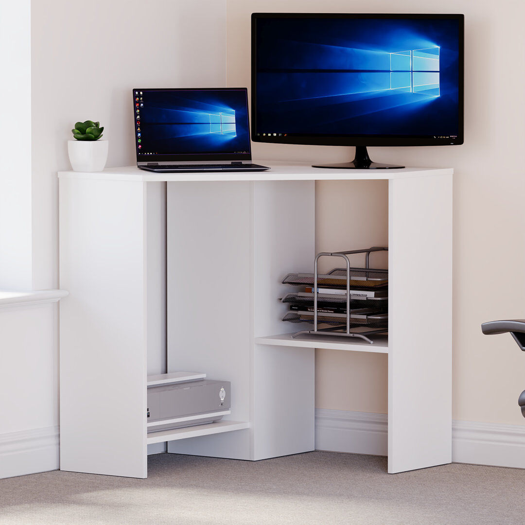 Latitude Run Muskoka Desk White 72cm x 76cm