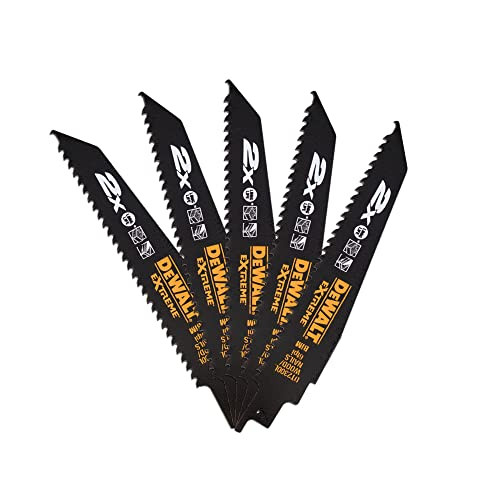 DeWalt Extreme Serie Bi-metaal Reciprozaagbladen met Kobalt, 152 mm, 5 stuks