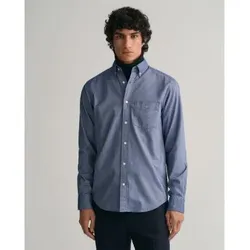 Gant für Herren. 3000200 Regular Fit Oxford Hemd blau (L), Lässig, Baumwolle, Klassisch, Langarm