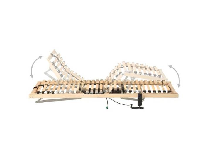 （SOLDES SEPT)Sommier à lattes - pour cadre de lit - électrique sans matelas - avec 7 zones 100x200cm @BED50617