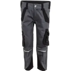 Kinder Stretch-Bundhose "Norit" - 98/104 - schiefer/schwarz