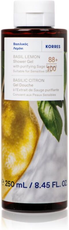 Korres Basil Lemon gel douche rafraîchissant 250 ml