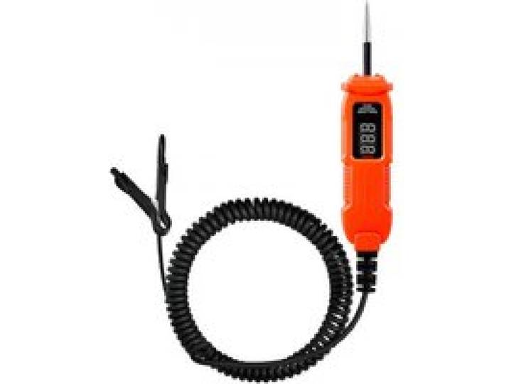 VEVOR Testeur de Circuit Automobile 3-72 V DC, Testeur de Tension et Polarité, avec Écran LED et Éclairage, Sonde de Test avec Câble 3,5 m, pour Vérifier Fusibles Interrupteurs Câblage, Atelier