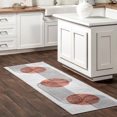 Nuloom Martine SpinClean Abstract Sun Machine Washable Area Rug