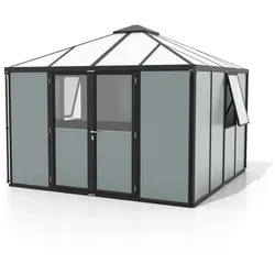 Vitavia Gerätehaus "Universum",schwarz / salbei grün,10,2 m2