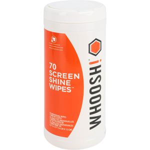 Whoosh Reinigungstücher Screen Shine Wipes, feucht, für Glas und Bildschirme, in der Dose, 70 Tücher