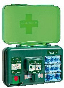 Wound Care Dispenser blue Erste Hilfe Spender CEDERROTH ; Orkla Care (51011009)