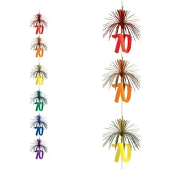 Feuerwerk Girlande Zahl 70