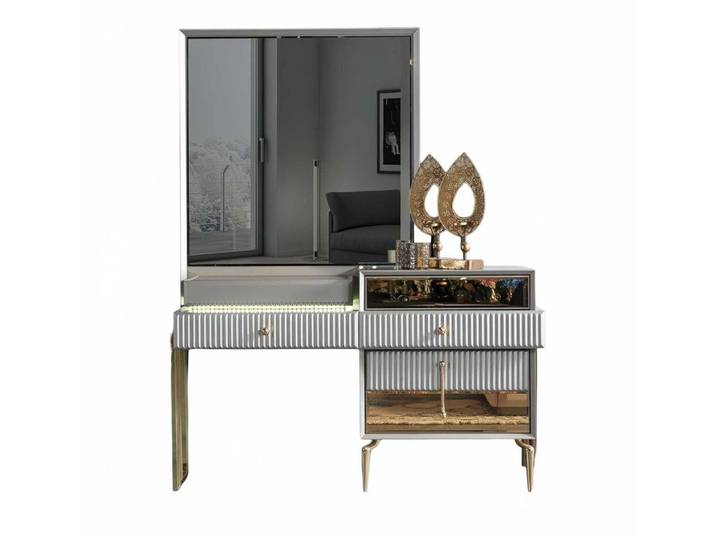 Xlmoebel Schminktisch Eleganter Schminktisch aus hochwertigem Holz mit Stauraum (Schminktisch), Hergestellt in Europa