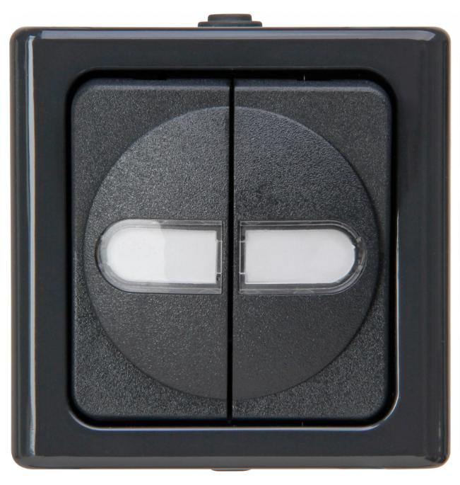 Kopp APWG Blue Electric 5605.1500.4 serie-schakelaar antracietkleur