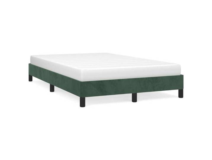 Cadre de lit - VIDAXL - Promotion d'octobre - Velours vert foncé - 120x190 cm - 1 place