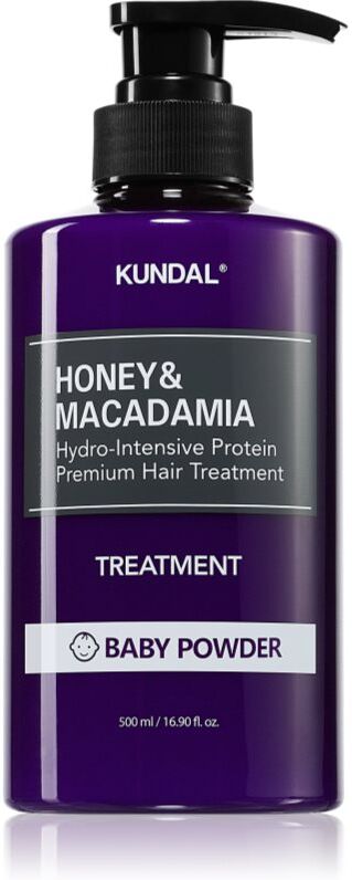 KUNDAL Honey & Macadamia Baby Powder soin hydratant intense pour cheveux secs et abîmés 500 ml