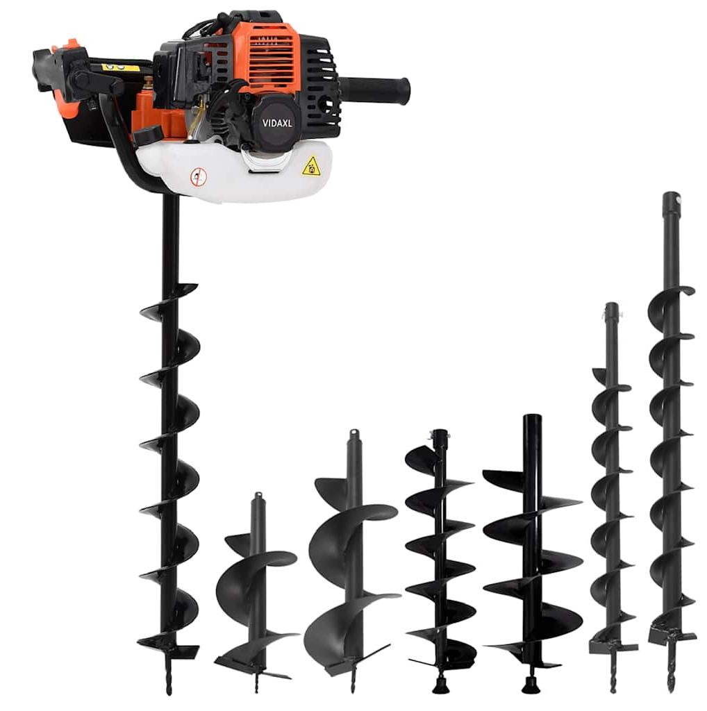 Selius Grondboor met 52 cc benzinemotor - Oranje