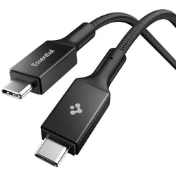 Spigen EB10015CC Essential - Kabel USB-C für USB-C PD 100W 1,5m (schwarz)