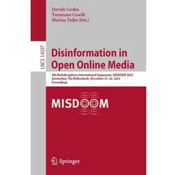 Disinformation in Open Online Media, Fachbücher