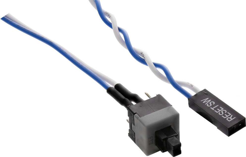 InLine 26648A Strom Reset-Taster met kabel, 0,3 m