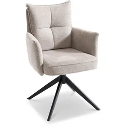 2er-Set [de]sign & more Stuhl Morelia Stoff Beige