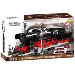 Cobi DR BR 52 Steam Locomotive & Railway Semaphore (Ma?stab 1:35)