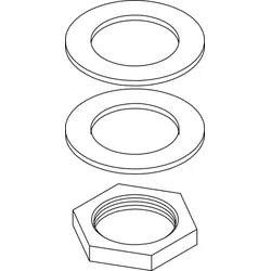 Ideal Standard Befestigungssatz A963049 A963049NU f. Seitenventil