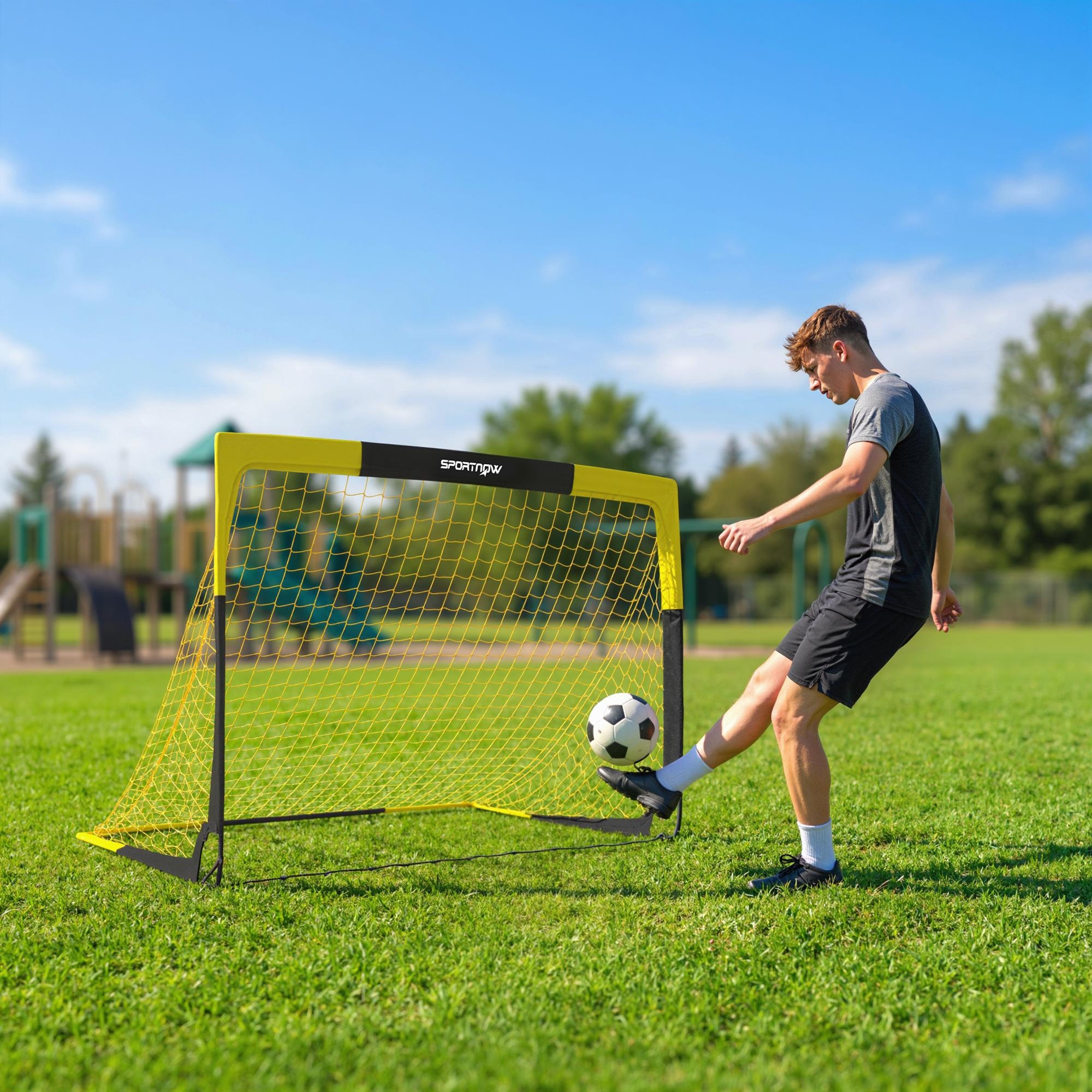 Sportnow Porta da Calcio Pop-Up con Borsa per il Trasporto   Aosom Italy
