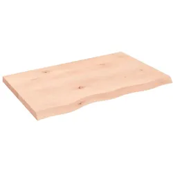 vidaXL Wandregal 80x50x(2-4) cm Massivholz Eiche Unbehandelt