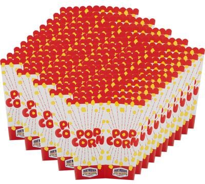 Great Northern Popcorn Boxes 50-Pack - 46oz Paper Popcorn Containers for Popcorn Machine and Movie Night Party Supplies